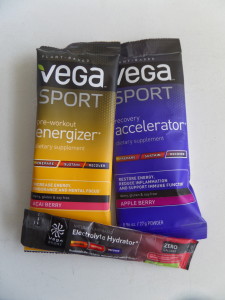 Three of the products in the Vega Sport line