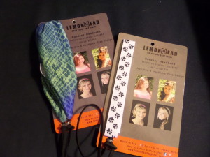Lemonheads headband and ponytail holder in one
