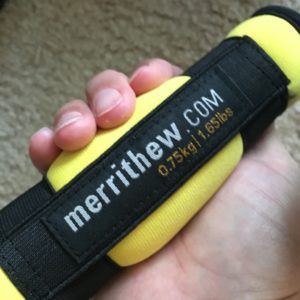 Merrithew yellow soft hand weights