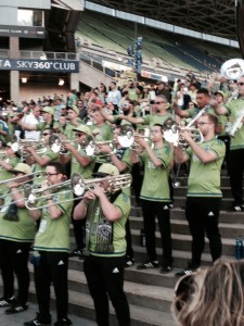 Naturally I have a picture of the Sounders band, but not the actual team