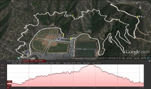 Foothill 5k Challenge course map