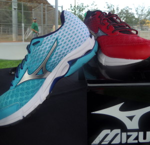 Gorgeous shoes showing off the Mizuno Runbird