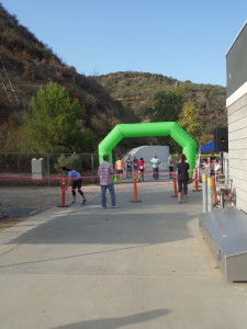 View of the starting line, before the runners lined up