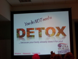 My favorite slide from BlogFest. Thanks, Melissa Burton!